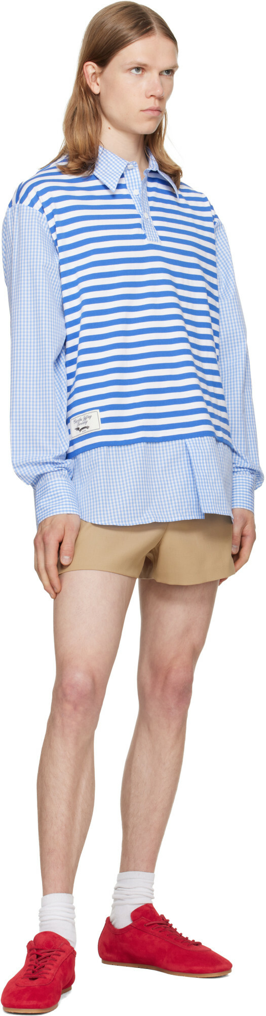 Charles Jeffrey LOVERBOY Blue Merge Shirt