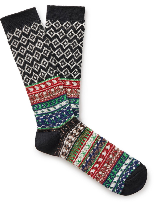 Photo: Anonymous ism - Fair Isle Cotton-Blend Socks