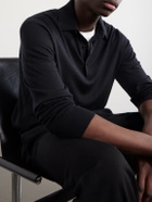 TOM FORD - Cashmere and Silk Blend Polo Shirt - Black