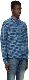 RRL Indigo Check Shirt