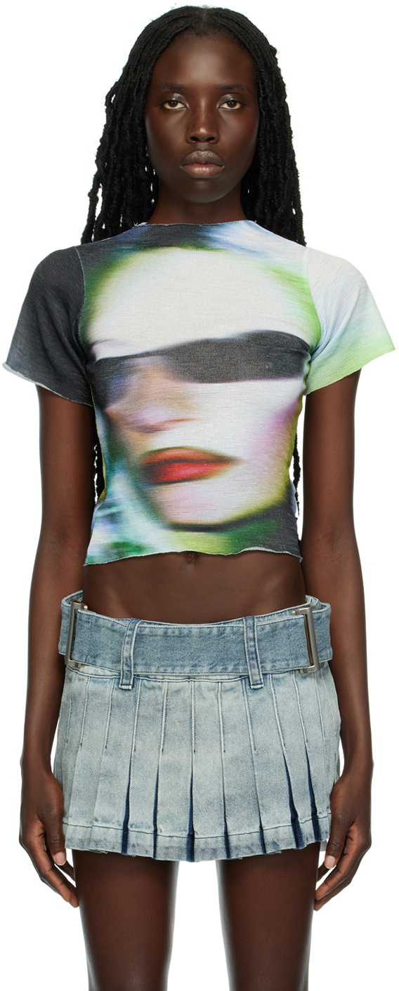 1XBLUE SSENSE Exclusive Multicolor Piracy T-Shirt