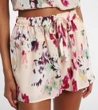 Ulla Johnson Aurielle floral silk shorts