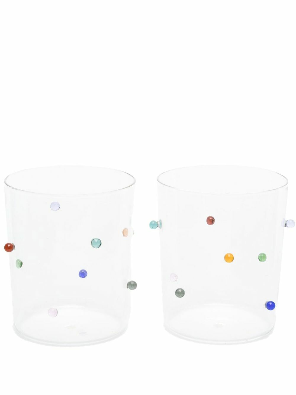 Maison Balzac Clear Pomponette Glass Goblet Set