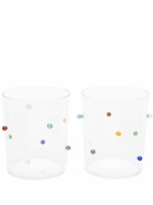 Maison Balzac Clear Pomponette Glass Goblet Set