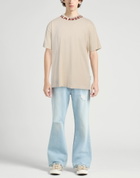 Palm Angels Mens T-shirt in Beige