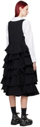 Black Comme des Garçons Black Tiered Midi Dress