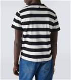 Ami Paris Ami de Cœur striped cotton T-shirt