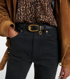 Saint Laurent Cassandre leather belt