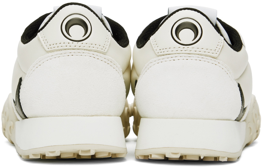 Marine Serre Off-White & Black MS Rise Sneakers
