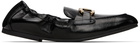 Ferragamo Black Elasticated Loafers
