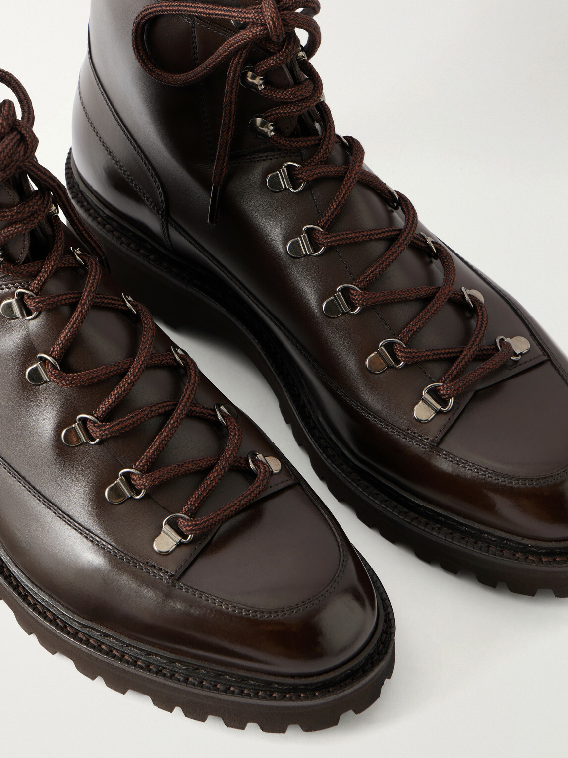 John Lobb - Sommet Leather Hiking Boots - Brown