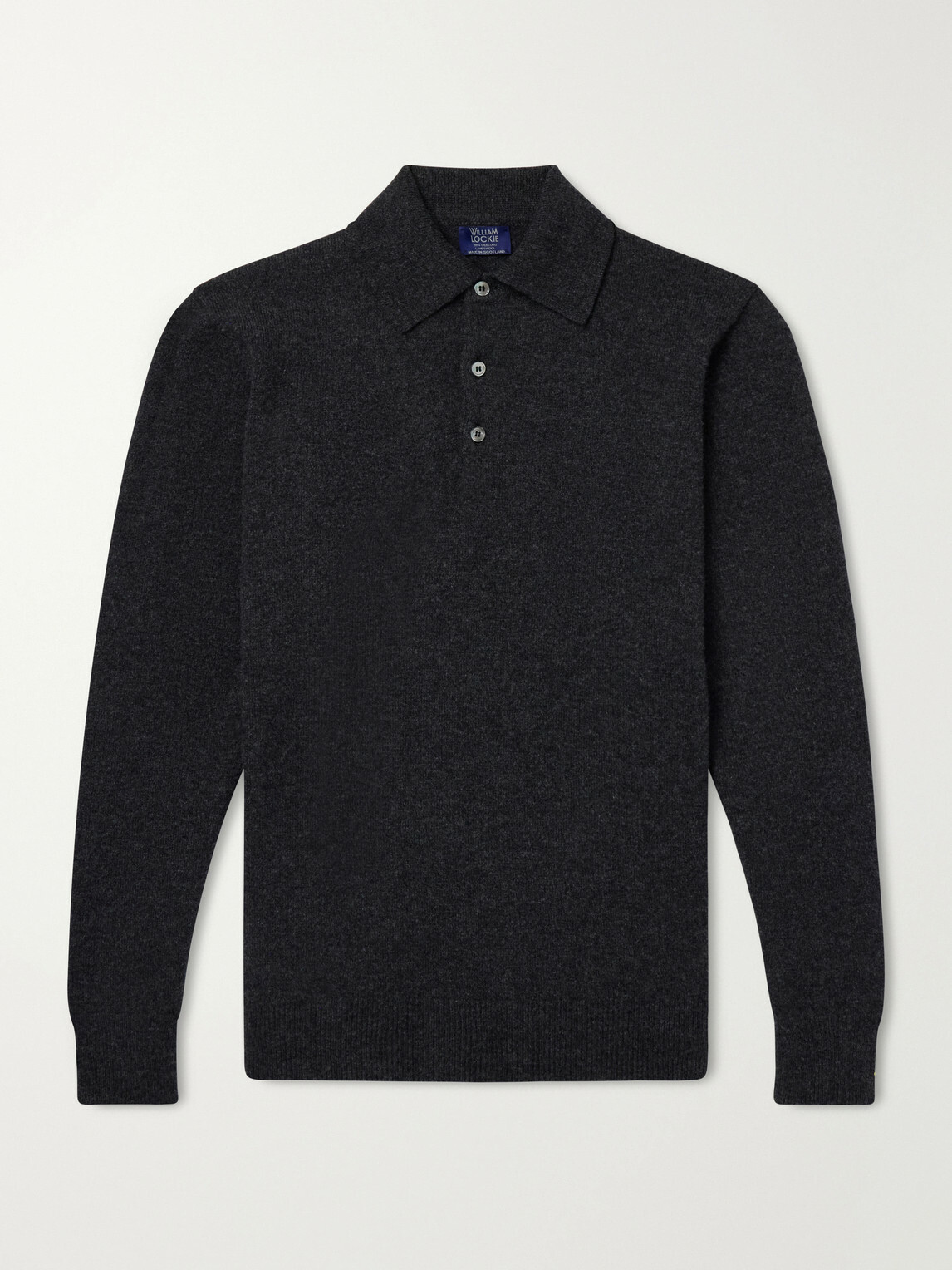 William Lockie - Wool Polo Sweater - Gray