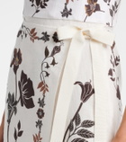 Agua by Agua Bendita Cinefila floral linen bustier dress