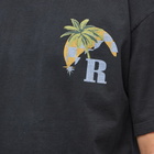 Rhude Men's Moonlight Tropics Logo T-Shirt in Vtg Black