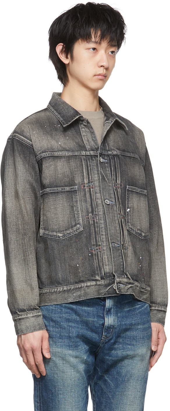 Neighborhood Grey Savage Denim Jacket Neighborhood