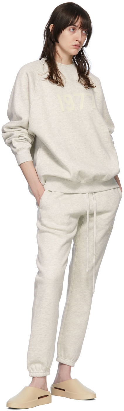 Off-White Cotton Lounge Pants by Fear of God ESSENTIALS on Sale