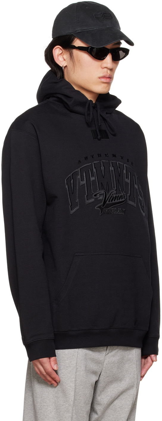 VTMNTS Black College Hoodie VTMNTS