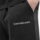 Calvin Klein Men's Institutional Sweat Short in Ck Black