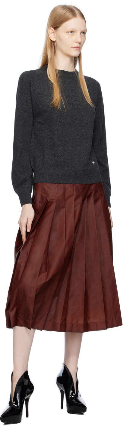 UMBER POSTPAST Gray Brushed Sweater