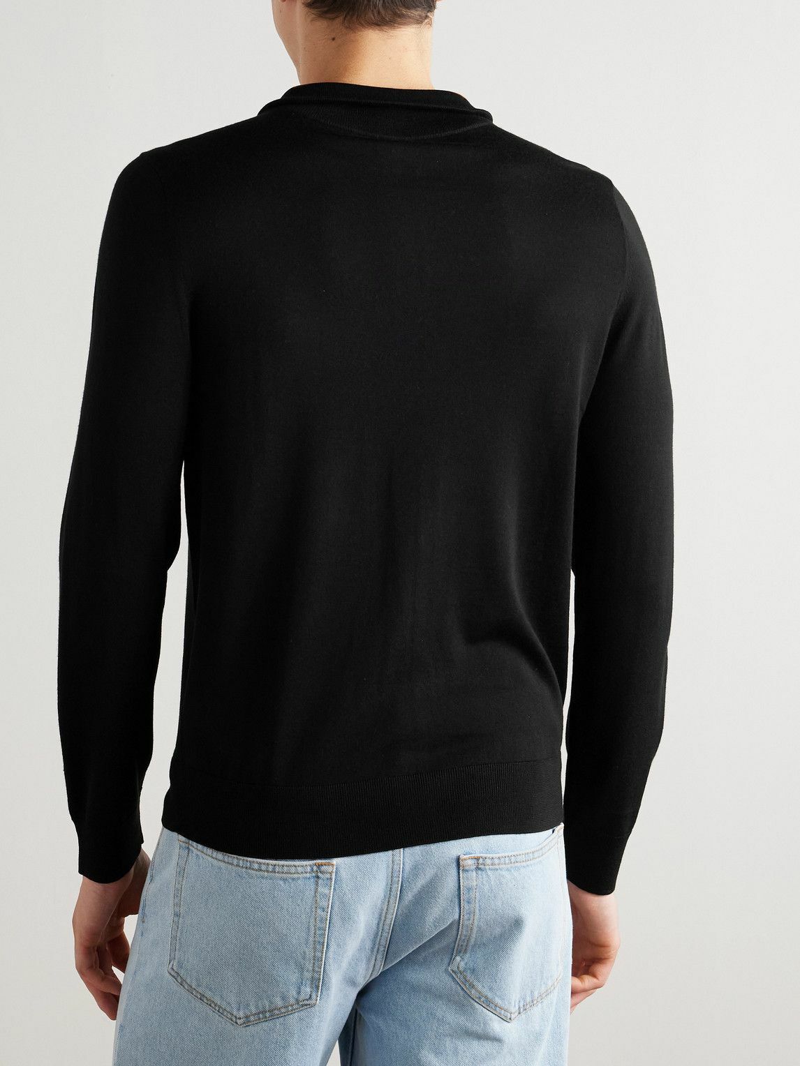 Paul Smith - Merino Wool Zip-Up Cardigan - Black