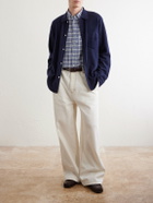 Officine Générale - Arsene Checked Cotton-Blend Shirt - Blue