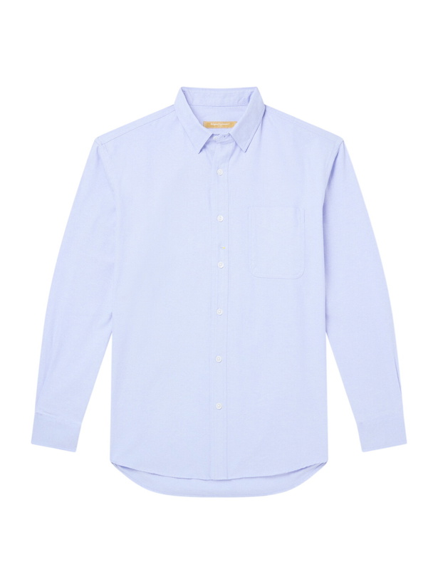 Photo: FrizmWORKS - Cotton-Blend Oxford Shirt - Blue