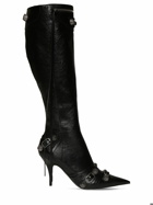 BALENCIAGA - 90mm Cagole Leather Tall Boots