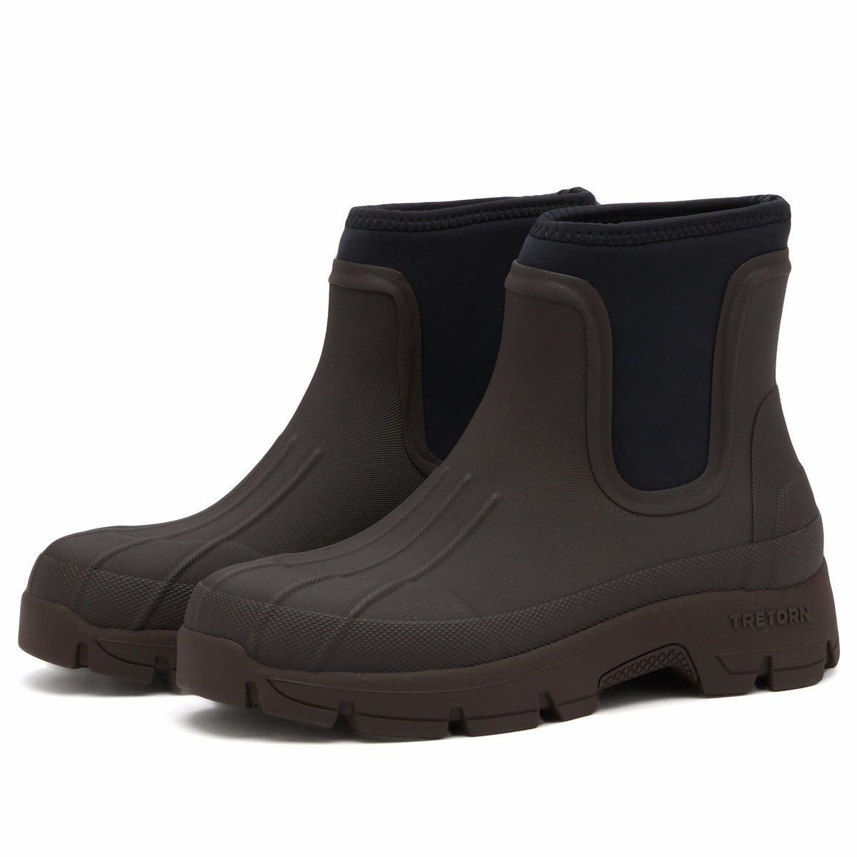KASSL Editions Women's x Tretorn Marie Chelsea Boot in Coffee Brown