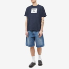 Burberry Men's Roundwood Label T-Shirt in Smoked Navy