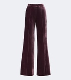 Elie Saab Velvet wide-leg pants