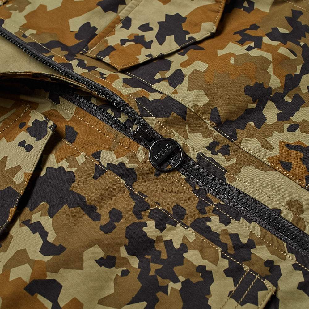 Barbour International Hex Camo Zip Thru