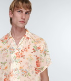 Bode - Flowering Crabapple silk georgette shirt