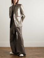 Rick Owens - Fogpocket Neue Alice Sequined Cotton-Gauze Suit Jacket - Brown