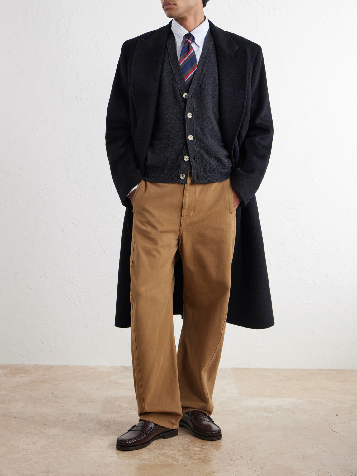 Drake's - Wool Vest - Gray