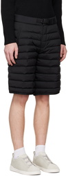 ZEGNA Black Quilted Down Shorts