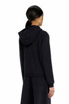 Diesel Hoodie in peached cotton blend - Tops Womens in Black