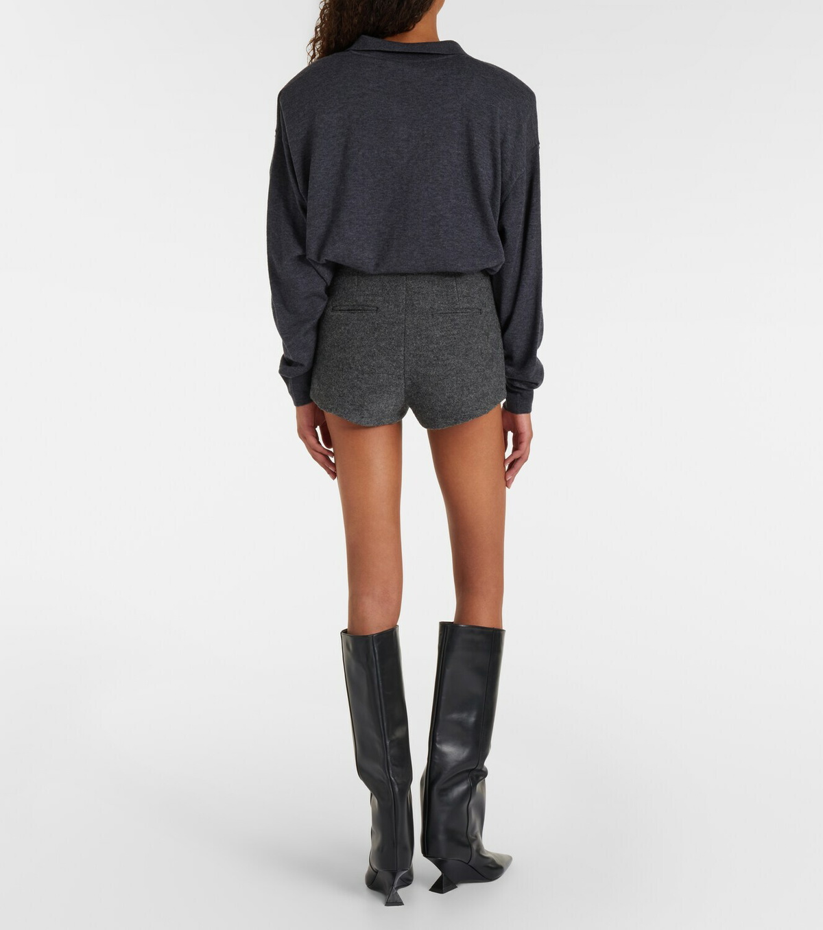The Frankie Shop Vail virgin wool shorts