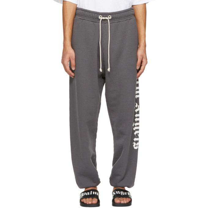 Photo: Palm Angels Grey Side Logo Lounge Pants