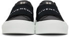 Givenchy Black City Court Slip-On Sneakers