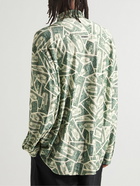 VETEMENTS - Printed Satin Shirt - Green