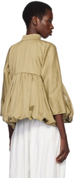 Comme des Garçons Comme des Garçons Khaki Cotton Twill Garment Washed Jacket