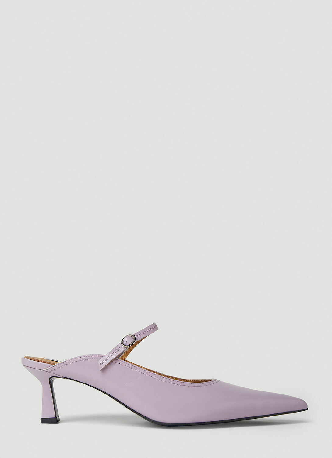 Reike Nen Pointed Mary Jane Kitten Heel Mules