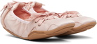Acne Studios Pink Lace-Up Satin Sneakers