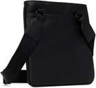Hugo Black Faux-Leather Messenger Bag