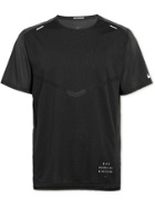 NIKE RUNNING - Rise 365 Run Division Mesh-Panelled Dri-FIT T-Shirt - Black