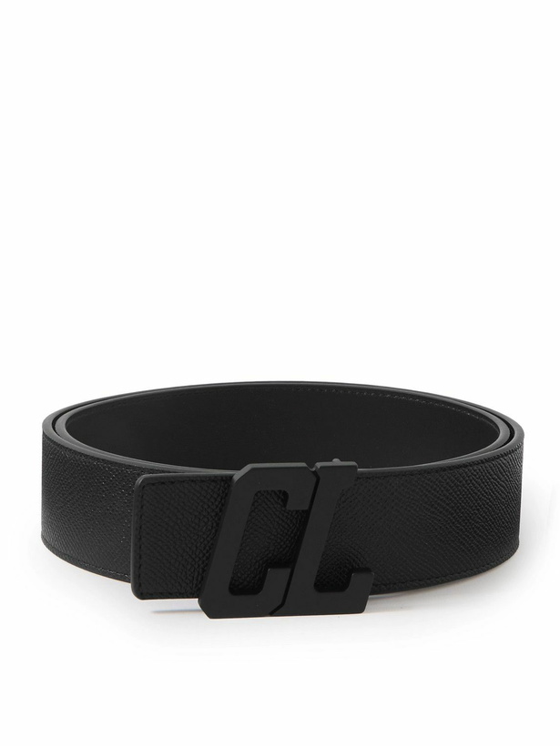 Photo: Christian Louboutin - Happy Rui 4.5cm Full-Grain Leather Belt - Black