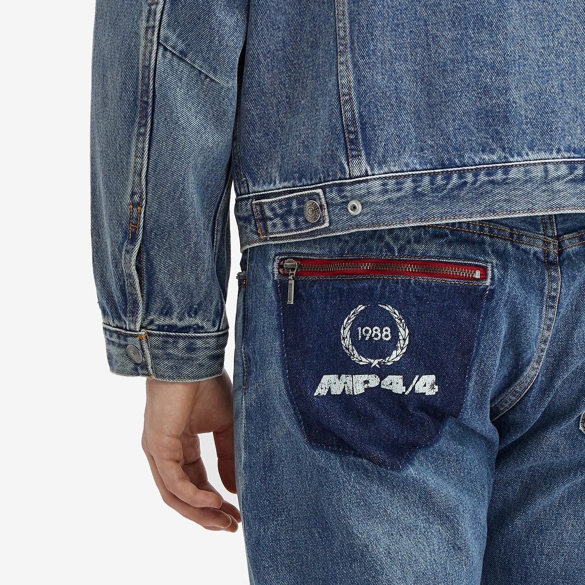 Levi's Men's Levis x McLaren Heritage 501 Jeans in Blue Levi's Red