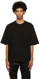 sacai Black Cotton T-Shirt