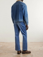 KAPITAL - Virgin Mary Reversible Corduroy-Trimmed Denim Jacket - Blue