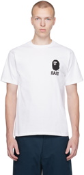 BAPE White Japan Culture Lettered T-Shirt